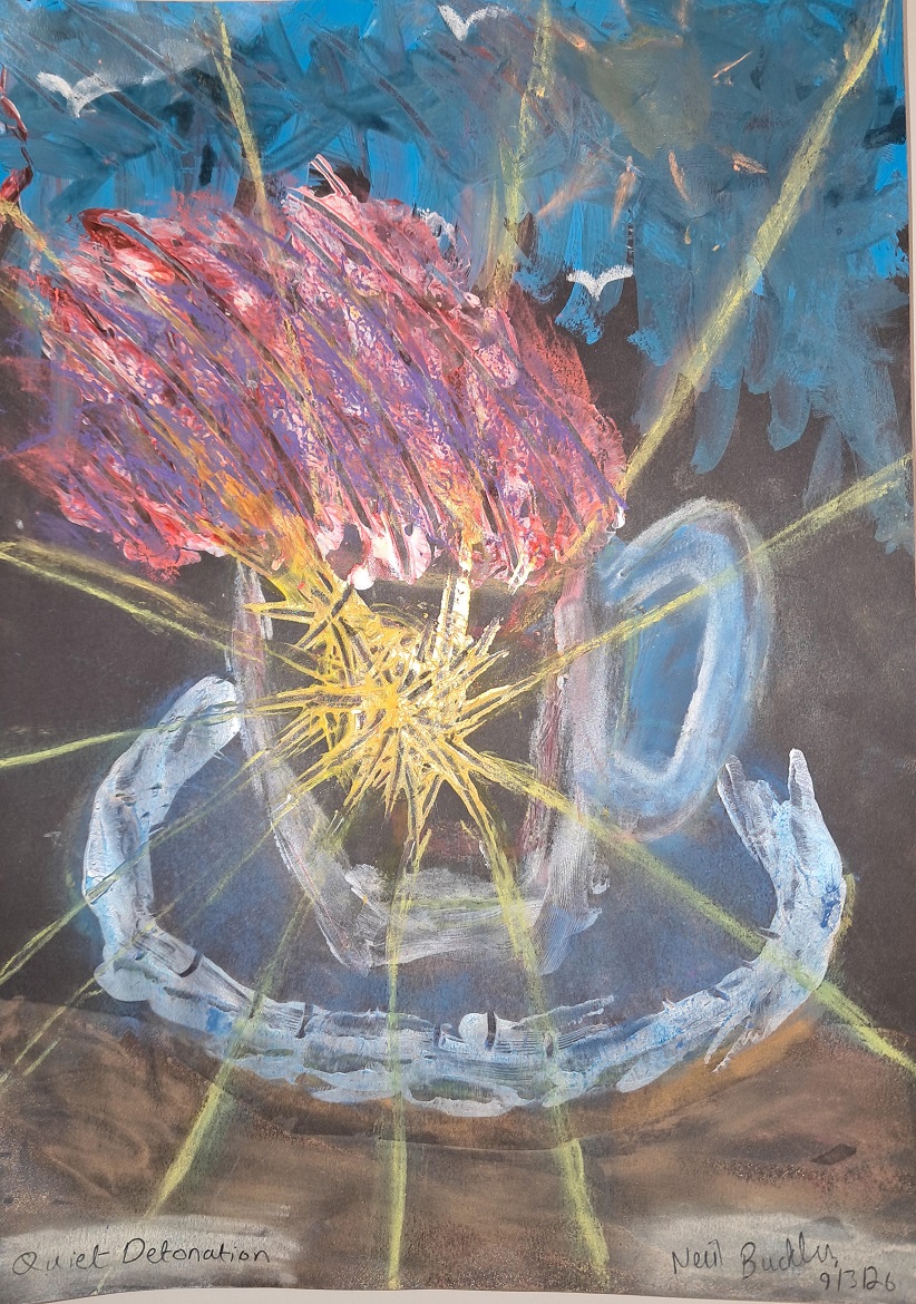 Abstract painting: Quiet Detonation